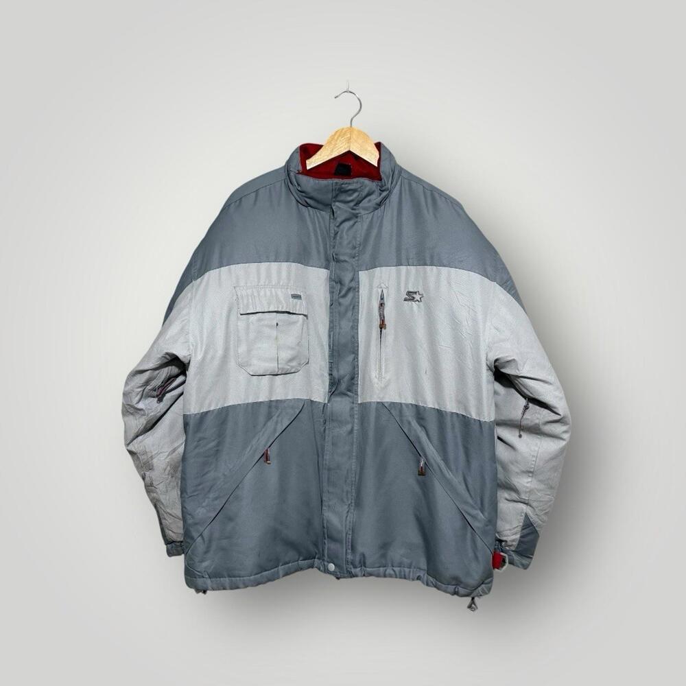Vintage Starter Colorblock Puffer Jacket XL Men's
